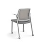 Allsteel Lyric Upholstered Seat/Mesh Back Side Chair, Casters, Frost/Platinum, Fixed Arms (CSC-MUCONO.3.PR6.AM23.CU22)~#|#~sp20935502_sc7