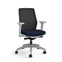 ASAP Allsteel Lyric Upholstered Seat/Mesh Back Work Chair, Navy/Carbon, 2D Adjustable Arms (CSW-MHHNO.T.T.LT.2.H.AM01.CU98.N)~#|#~sp20935552_sc7