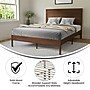 Flash Furniture Kingston Brown Platform Bed with Wooden Slats and Headboard, Queen (MG09003QBQBRN)~#|#~sp209871431_sc7