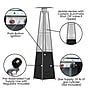 Flash Furniture Sol Propane Patio Outdoor Heater, 42,000 BTU, Black (NANFSDC02BK)~#|#~sp214083877_sc7