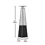 Flash Furniture Sol Propane Patio Outdoor Heater, 42,000 BTU, Black (NANFSDC02BK)~#|#~sp214083878_sc7
