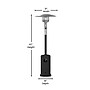 Flash Furniture Sol Propane Patio Outdoor Heater, 40,000 BTU, Black (NANHSSAGHBK)~#|#~sp214083891_sc7