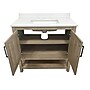 Flash Furniture Vega Bathroom Vanity with Sink and Storage, 36" Brown/White (FSVEGA36BR)~#|#~sp214833617_sc7