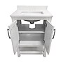 Flash Furniture Vega Bathroom Vanity with Sink and Storage, 24" White (FSVEGA24WH)~#|#~sp214833786_sc7