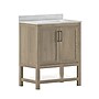 Flash Furniture Vega Bathroom Vanity with Sink and Storage, 30" Brown/White (FSVEGA30BR)~#|#~sp214833807_sc7