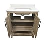Flash Furniture Vega Bathroom Vanity with Sink and Storage, 30" Brown/White (FSVEGA30BR)~#|#~sp214833819_sc7