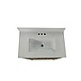 Flash Furniture Vega Bathroom Vanity with Sink and Storage, 30" Brown/White (FSVEGA30BR)~#|#~sp214833822_sc7