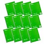 C-Line 1-Subject Notebooks, 8" x 10.5", Wide Ruled, 70 Sheets, Green, 12/Bundle (CLI22043-12)~#|#~sp214912509_sc7