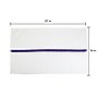 Hospeco Power Gym Hand Towels, 16" x 27", Blue Stripe, 12 Towels/Pack, 10 Pack/Carton (PWR-1627-3BCS)~#|#~sp218077091_sc7