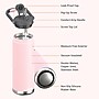 ASOBU Canyon Stainless Steel Vacuum Insulated Water Bottle, 50 oz., Pink (ADNATMF7P)~#|#~sp218084396_sc7
