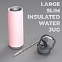 ASOBU Canyon Stainless Steel Vacuum Insulated Water Bottle, 50 oz., Pink (ADNATMF7P)~#|#~sp218084398_sc7