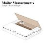 12 1/2" x 12 1/2" x 2" - White Easy-Fold Mailer, 50/Bundle~#|#~sp21847513_sc7