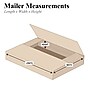 9 1/2" x 6 1/2" x 2" Easy-Fold Mailers, Kraft, 50/Bundle (M962BFK)~#|#~sp21847551_sc7