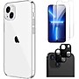 SaharaCase iPhone 14 6.1" Bundle, Hybrid-Flex Hard Shell Case with Tempered Glass Screen and Camera Protector, Clear~#|#~sp220087198_sc7