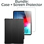 SaharaCase Apple iPad Pro 12.9" (4th,5th,6th Gen 2020-2022) Protection Bundle, Folio Case with Tempered Glass Screen, Black~#|#~sp220087912_sc7