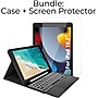 SaharaCase Apple iPad 10.2" (9th Gen 2021) Protection Bundle, Keyboard Case with Tempered Glass Screen, Black~#|#~sp220088307_sc7