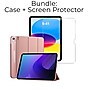 SaharaCase Apple 10.9" iPad (10th Gen 2022) Protection Bundle, AirShield Folio Case with Tempered Glass Screen, Rose Gold~#|#~sp220088601_sc7