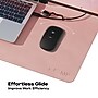 Mobile Pixels Inc. Anti Slip Faux Leather Desk Pad, 31.5" x 15.75", Coral Pink (115-1001P06)~#|#~sp220249194_sc7