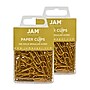 JAM Paper Paper Clips, 1" Capacity, Gold, 100 Clips/Pack, 2/Pack (21832058a)~#|#~sp22235182_sc7
