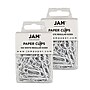 JAM Paper Paper Clips, 1" Capacity, White, 100 Clips/Pack, 2/Pack (2183755a)~#|#~sp22235183_sc7