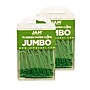 JAM Paper Jumbo Paper Clips, 2" Capacity, Green, 75 Clips/Pack, 2/Pack (42186878a)~#|#~sp22235186_sc7