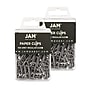 JAM Paper Paper Clips, 1" Capacity, Gray, 100 Clips/Pack, 2/Pack (21830626a)~#|#~sp22235196_sc7