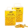 JAM Paper Paper Clips, 1" Capacity, Yellow, 100 Clips/Pack, 2/Pack (2183756a)~#|#~sp22235504_sc7