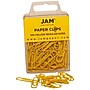 JAM Paper Paper Clips, 1" Capacity, Yellow, 100 Clips/Pack, 2/Pack (2183756a)~#|#~sp22235505_sc7
