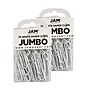 JAM Paper Jumbo Paper Clips, 2" Capacity, White, 5 Clips/Pack, 2/Pack (2184934a)~#|#~sp22235519_sc7