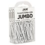 JAM Paper Jumbo Paper Clips, 2" Capacity, White, 5 Clips/Pack, 2/Pack (2184934a)~#|#~sp22235521_sc7