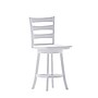 Flash Furniture Liesel Classic Solid Wood Ladder Back Counter Height Barstool, Antique White Wash (ESUN31WS24WH)~#|#~sp223396088_sc7