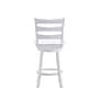 Flash Furniture Liesel Classic Solid Wood Ladder Back Counter Height Barstool, Antique White Wash (ESUN31WS24WH)~#|#~sp223396097_sc7