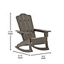 Flash Furniture Newport Adirondack Rocking Chair, Brown, 2/Pack (2LEHMP104431BR)~#|#~sp223899134_sc7