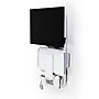Ergotron StyleView Sit-Stand Adjustable Single Arm Vertical Lift, Patient Room Mount, 24" Screen Support, White (61-080-062)~#|#~sp225012887_sc7