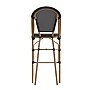 Flash Furniture Marseille Contemporary Textilene Full Back French Bistro Barstools, Black/Bamboo, 2/Pack (2SDAD642107BSBK)~#|#~sp225452641_sc7