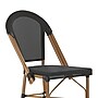 Flash Furniture Marseille Contemporary Textilene Full Back French Bistro Barstools, Black/Bamboo, 2/Pack (2SDAD642107BSBK)~#|#~sp225452642_sc7