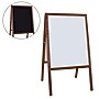 Flipside 2 Sided White Dry Erase/Black Chalkboard, Stained Wood, 24"W x 42"H (FLP31210)~#|#~sp22665981_sc7