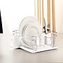 Kitchen Details Dish Rack Twisted Chrome, 3 Piece, White (4028-WHT)~#|#~sp22748089_sc7