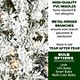 Fraser Hill Farm 9 ft. Slim Mountain Pine Flocked Pre-Lit Artificial Christmas Tree, 650 Lights (FFMPS090-5SN)	~#|#~sp227532216_sc7