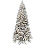 Fraser Hill Farm 9 ft. Flocked Alaskan Pine Pre-Lit Artificial Christmas Tree, 900 Lights (FFAF090-3SN)	~#|#~sp227533877_sc7