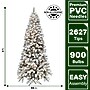 Fraser Hill Farm 9 ft. Flocked Alaskan Pine Pre-Lit Artificial Christmas Tree, 900 Lights (FFAF090-3SN)	~#|#~sp227533878_sc7