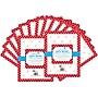 Barker Creek Dots Computer Paper, 8.5" x 11", 60 lbs., Red/White, 100 Sheets/Pack (BC3608)~#|#~sp22804101_sc7