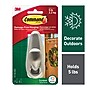 Command  Large Metal Hook, 5 lb., Brushed Nickel (FC13-BN-AWES)~#|#~67EBB104-D391-494E-9A5308FB6AC2D592_sc7
