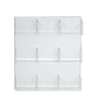 Azar Brochure Holder, 19.375" x 23.5", Horizontal, Wall Mounted, Clear, Acrylic, 2/Box (252092)~#|#~sp23048246_sc7