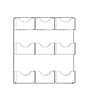 Azar Brochure Holder, 19.375" x 23.5", Horizontal, Wall Mounted, Clear, Acrylic, 2/Box (252092)~#|#~sp23048247_sc7