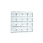 Azar Card Holder, 15.625" x 11.874", Horizontal, Wall Mounted, Clear, Acrylic, 2/Box (252084)~#|#~sp23048260_sc7