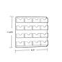 Azar Card Holder, 15.625" x 11.874", Horizontal, Wall Mounted, Clear, Acrylic, 2/Box (252084)~#|#~sp23048261_sc7