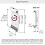 Barkan 360° Rotation Adjustable 7-12" Tablet Wall Mount, White (T50)~#|#~sp232103303_sc7