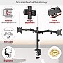 Barkan Adjustable Dual Arms, Up to 32" Monitor, Black (M142T)~#|#~sp232103318_sc7