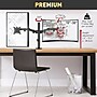 Barkan Adjustable Dual Arms, Up to 32" Monitor, Black (M142T)~#|#~sp232103319_sc7